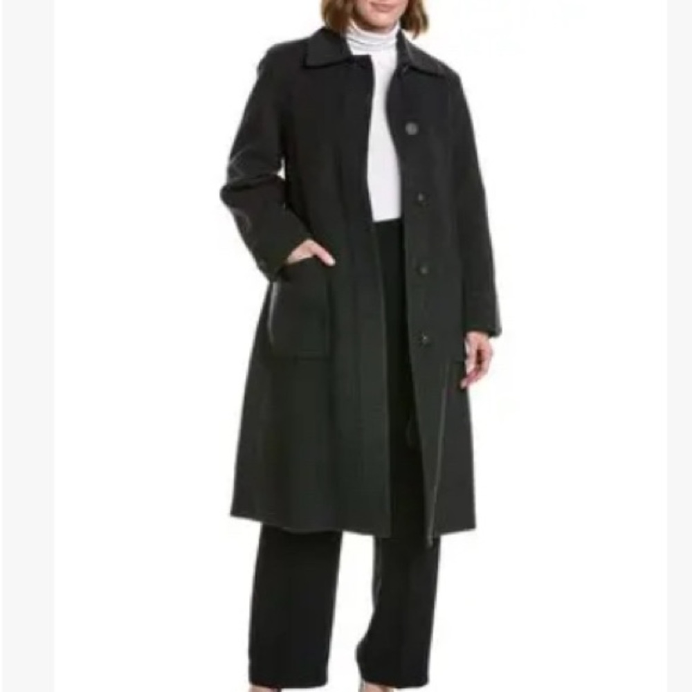 Vince Charcoal Button-Up Coat